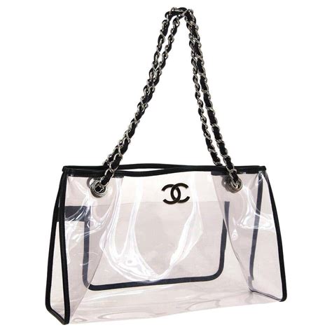 chanel bag transparent|chanel transparent tote bag.